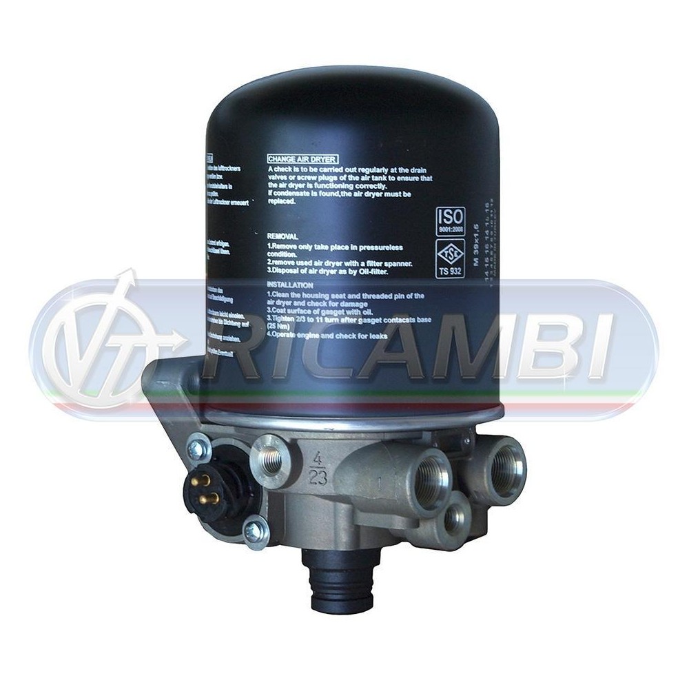 1 - ESSICCATORE ARIA C/FILTRO 12,5 BAR ORIG WABCO 4324100340-347