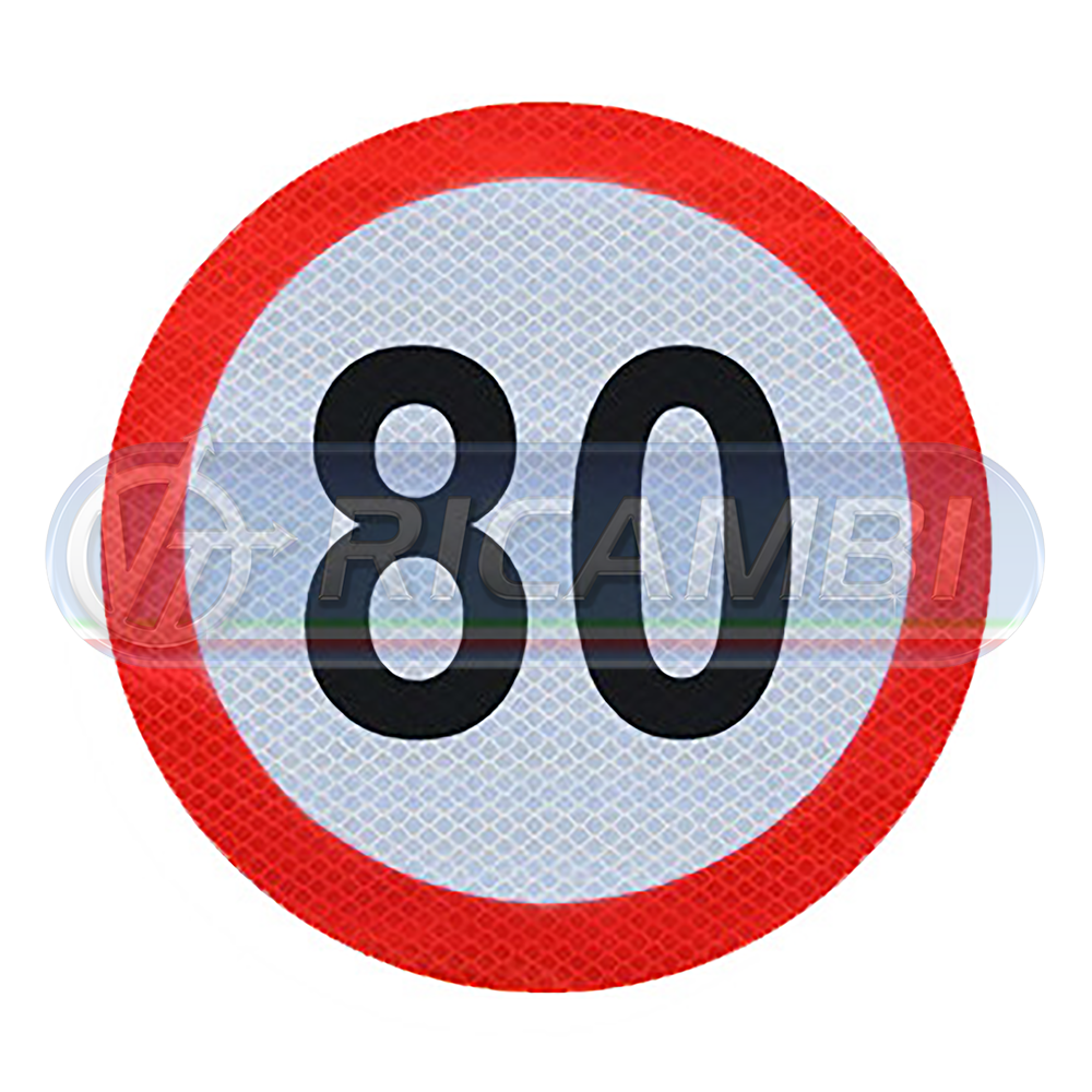 1 - ADESIVO VELOCITA LIMITE 80