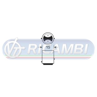 1 - LAMPADINA BAY15D 24V 12 LED