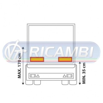 1 - PANNELLI DISTANZIOMETRICI RIMORCHIO KIT