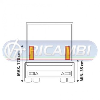 1 - PANNELLI DISTANZIOMETRICI RIMORCHIO KIT