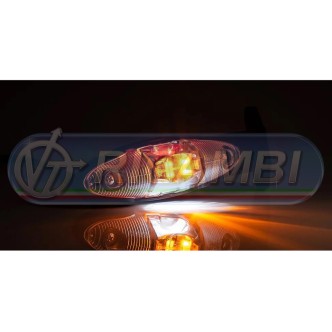1 - FANALINO INGOMBRO POST. 6 LED 12/24V CORTO S/STAFFA DX/SX