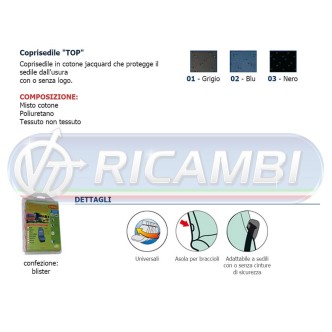 1 - COPRISEDILE MOD CARGO TOP GRIGIO
