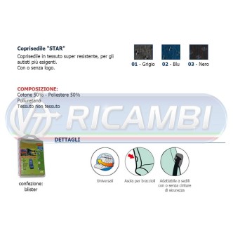 1 - COPRISEDILE MOD CARGO STAR BLU