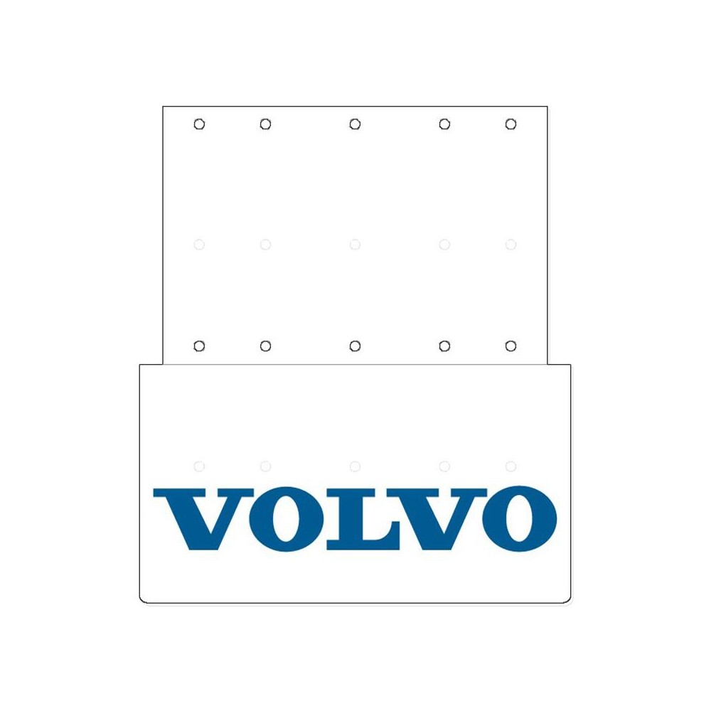1 - PARASPRUZZI OMOL. 55 X 75 CM ANT. BIANCO C/LOGO VOLVO