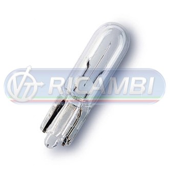1 - LAMPADINA T5 24V 1,2W ZOCCOLO VETRO OSRAM