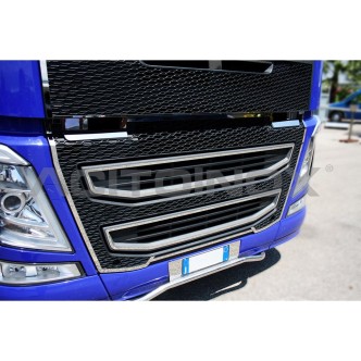 1 - CORNICI INOX MASCHERINO INF. FH 4 IN COPPIA