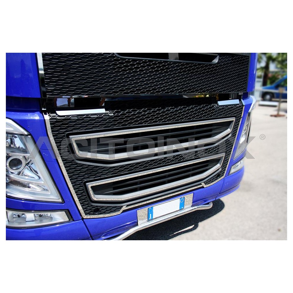 1 - CORNICI INOX MASCHERINO INF. FH 4 IN COPPIA