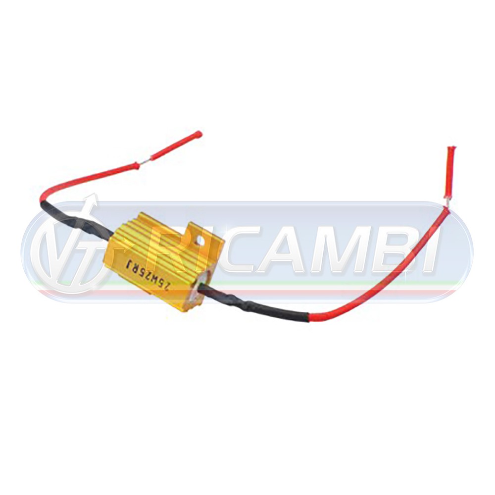 1 - RESISTENZA PER LAMPADINE LED 50W/6 OHM