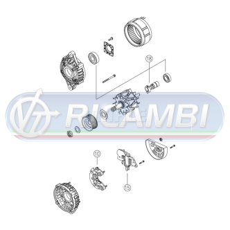 1 - ALTERNATORE 24 V 110A FH 3 FM 3 787 MAHLE