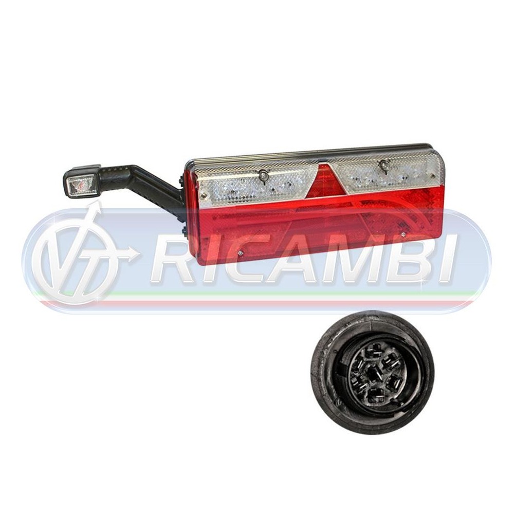 1 - FANALE POSTERIORE RIMOR. EUROPOINT III FULL LED C/CORNETTO SX