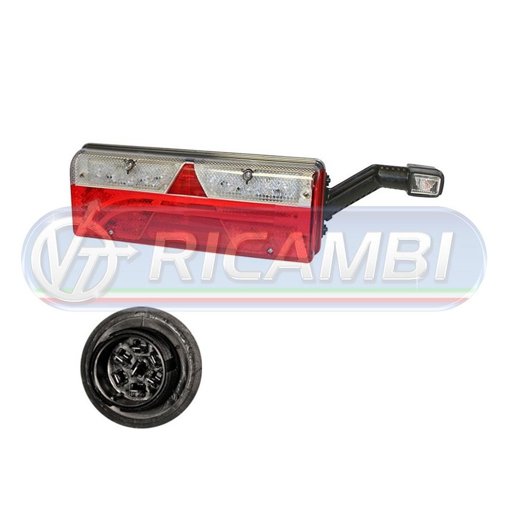 1 - FANALE POSTERIORE RIMOR. EUROPOINT III FULL LED C/CORNETTO DX