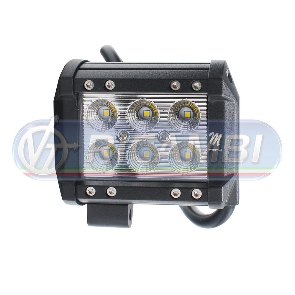 1 - FARETTO DA LAVORO RETTANGOLARE 6 LED 18W