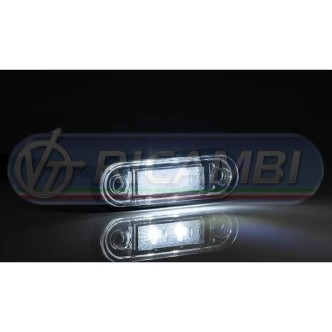 1 - FANALINO INGOMBRO A INCASSO 2 LED BIANCO