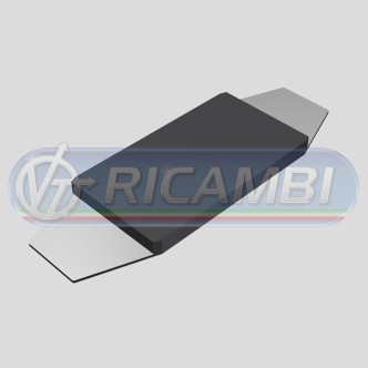 1 - TAMPONE PARACOLPI SU LAMIERA 330x112x16