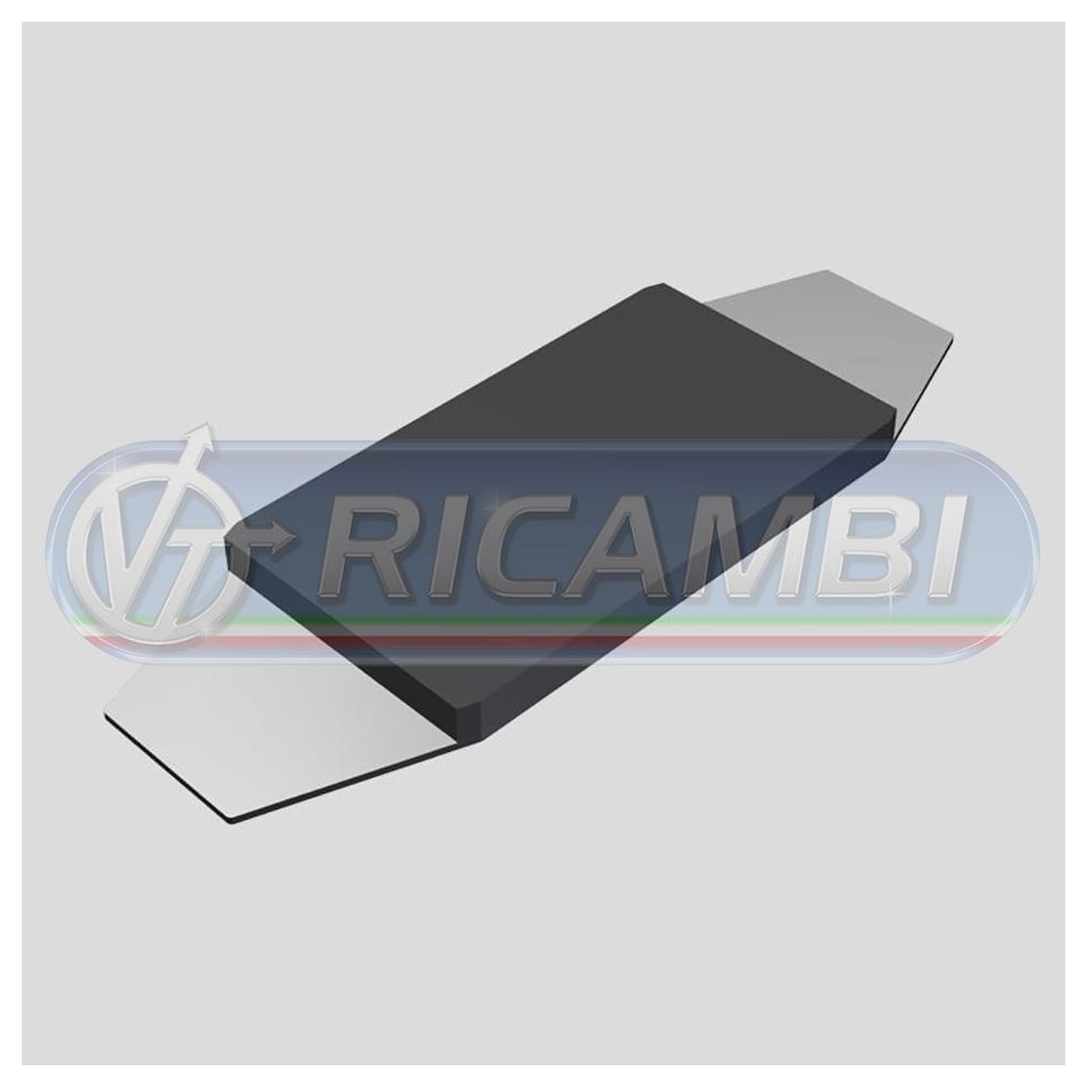 1 - TAMPONE PARACOLPI SU LAMIERA 330x112x16