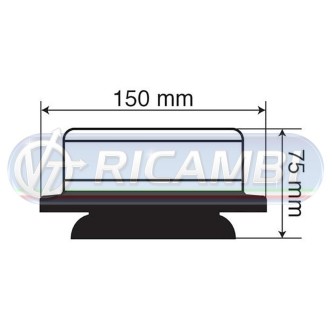 1 - LAMPADA ROTANTE LED MAGNETICA BASSA