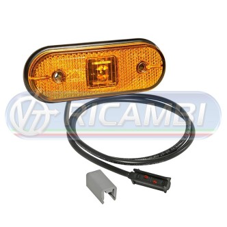1 - FANALINO INGOMBRO 1 LED ARANCIO UNIPOINT 0,5 MT