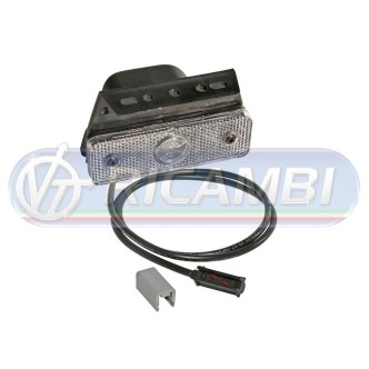 1 - FANALINO INGOMBRO 1 LED BIANCO FLATPOINT I 0,5 MT C/STAFFA