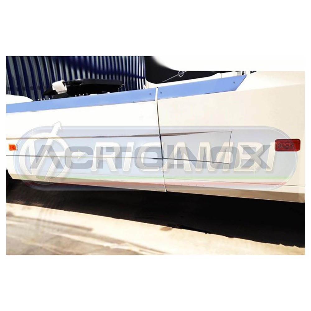 1 - COPRICARENA INOX VOLVO FH 4 EURO 6 C/BATTERIE LAT. SX IN COPPIA
