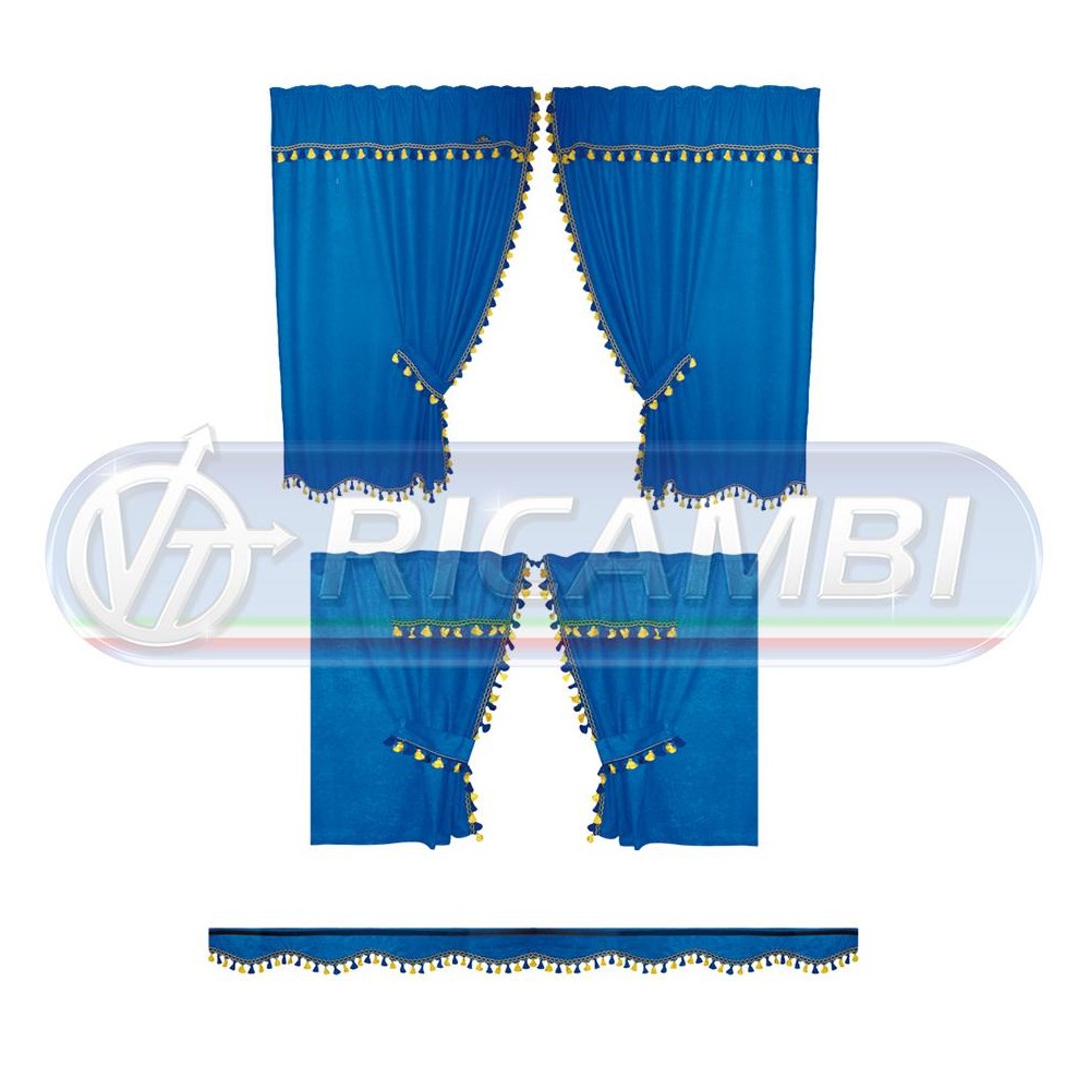1 - TENDE NEW DREAM CAB. NORM. AZZURRO FRANGIA GIALLA