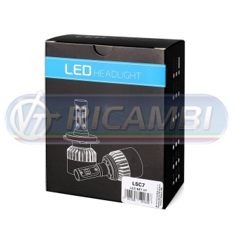 1 - KIT LAMPADINE H7 LED 9-32V 40W 10.000 LUMEN IN COPPIA