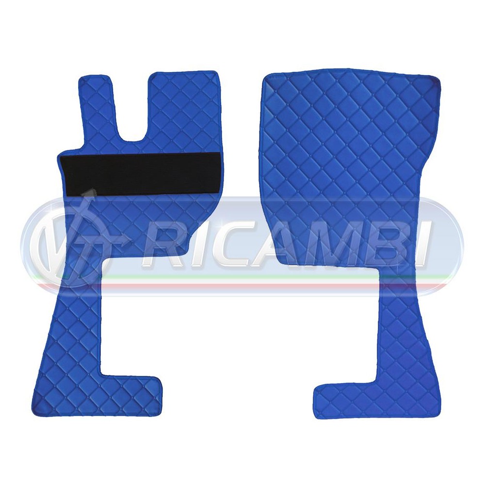 1 - TAPPETI VOLVO FH 2/3/4 TRUCKER AZZURRO IN COPPIA