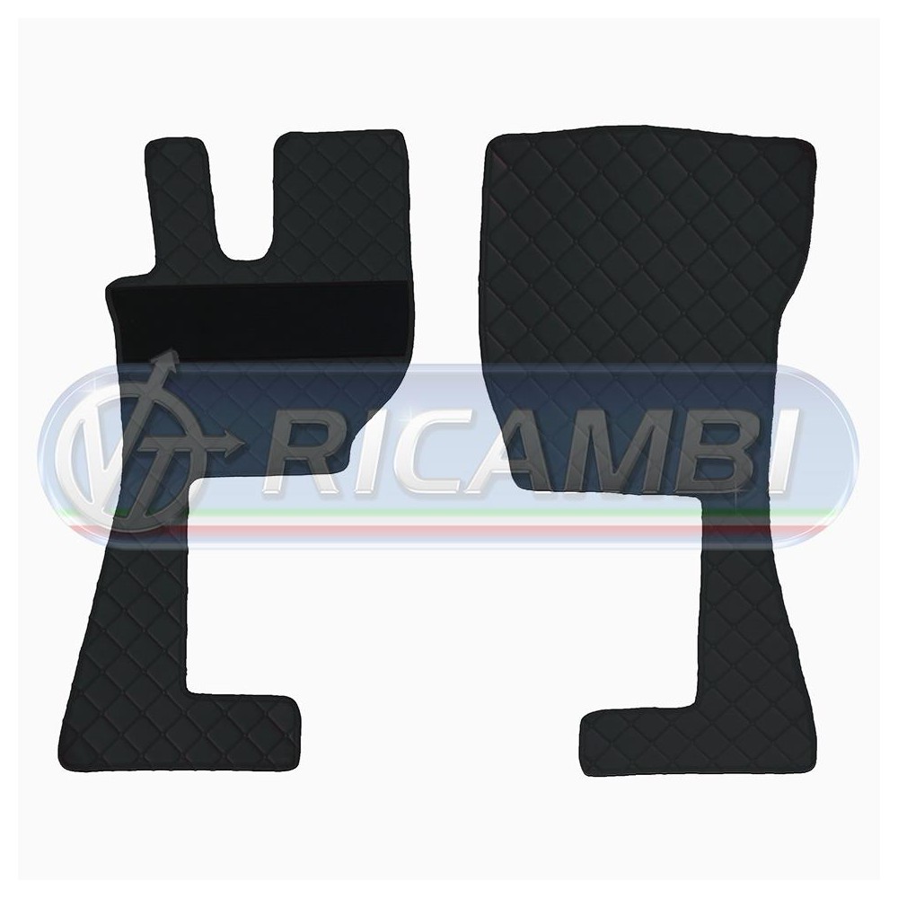 1 - TAPPETI VOLVO FH 2/3/4 TRUCKER NERO IN COPPIA