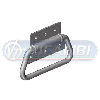1 - MANIGLIA APRISPONDA C/O PIASTRA ACCIAIO ZINCATA