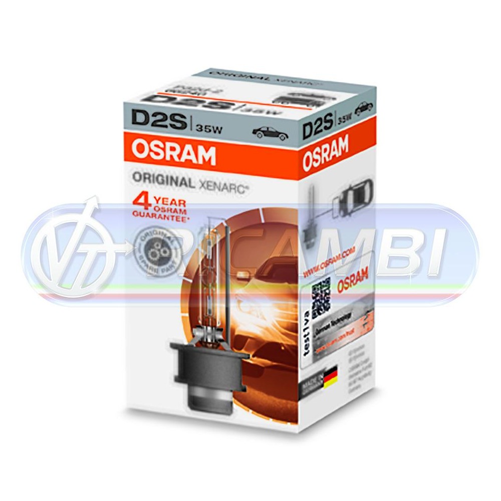 1 - LAMPADA XENON D2S 4500K 35W XENARC ORIG. OSRAM