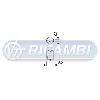 1 - LAMPADINA T10 LED 24V PILOT IN COPPIA