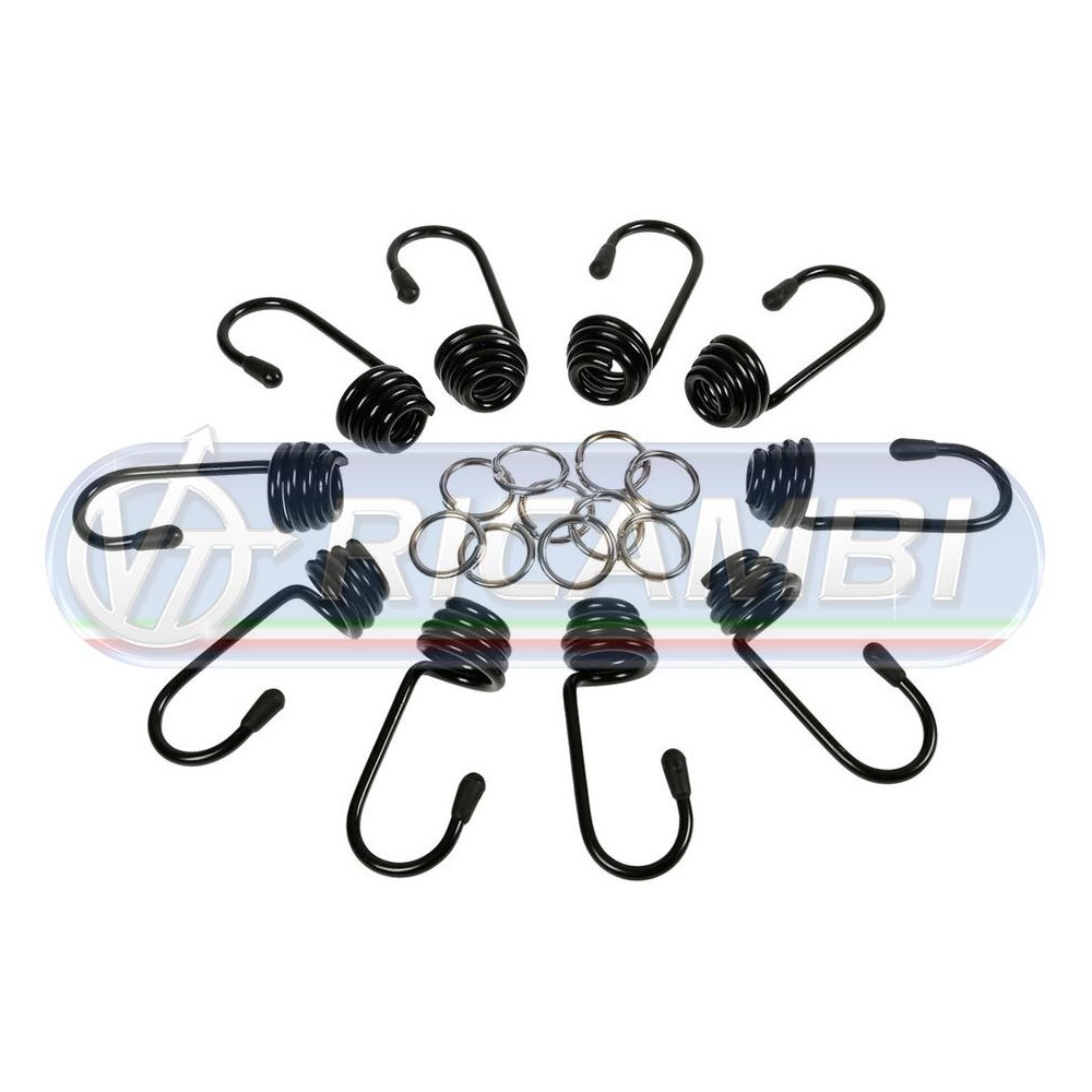 1 - GANCI FUNE ELASTICA KIT 10 PZI DIAM. 10 MM