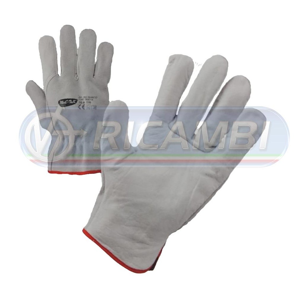 1 - GUANTI PELLE FIORE DORSO CROSTA TG 9