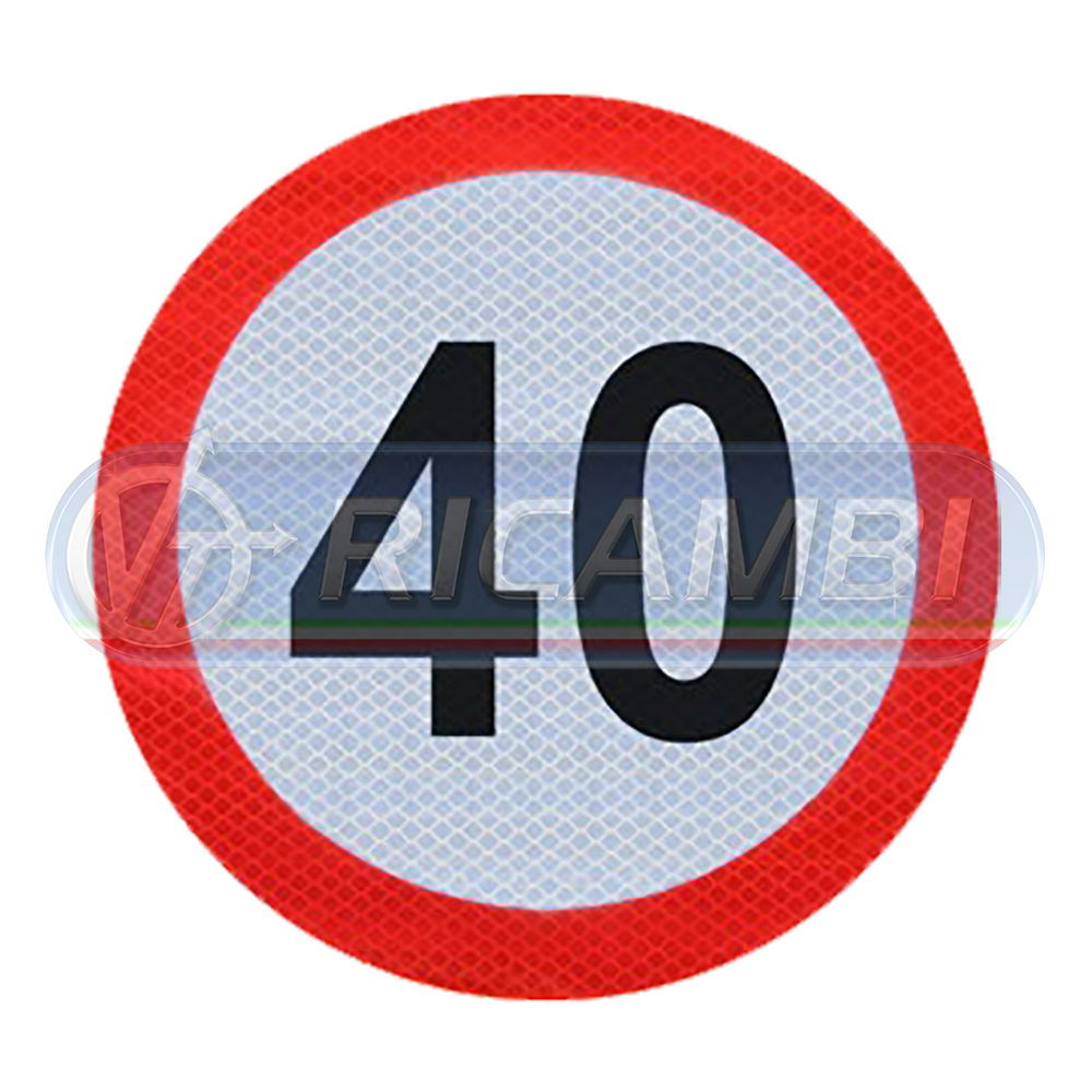 1 - ADESIVO VELOCITA LIMITE 40
