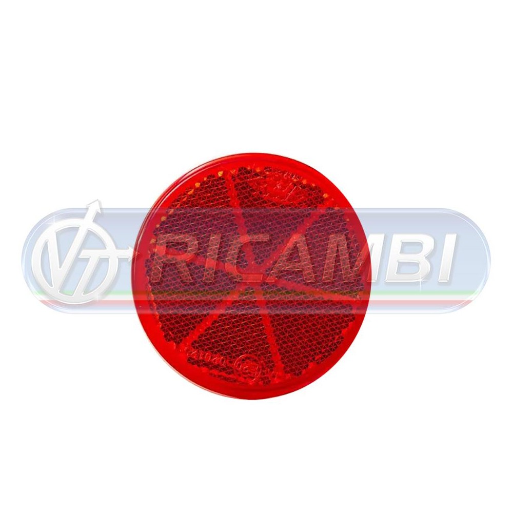 1 - CATADIOTTRO DIAM.60 ADESIVO ROSSO