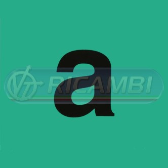 1 - LETTERA ADESIVA 'a' 500X400 AGRICOLI