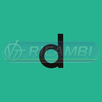 1 - LETTERA ADESIVA 'd' 500X400 ALIMENTARI