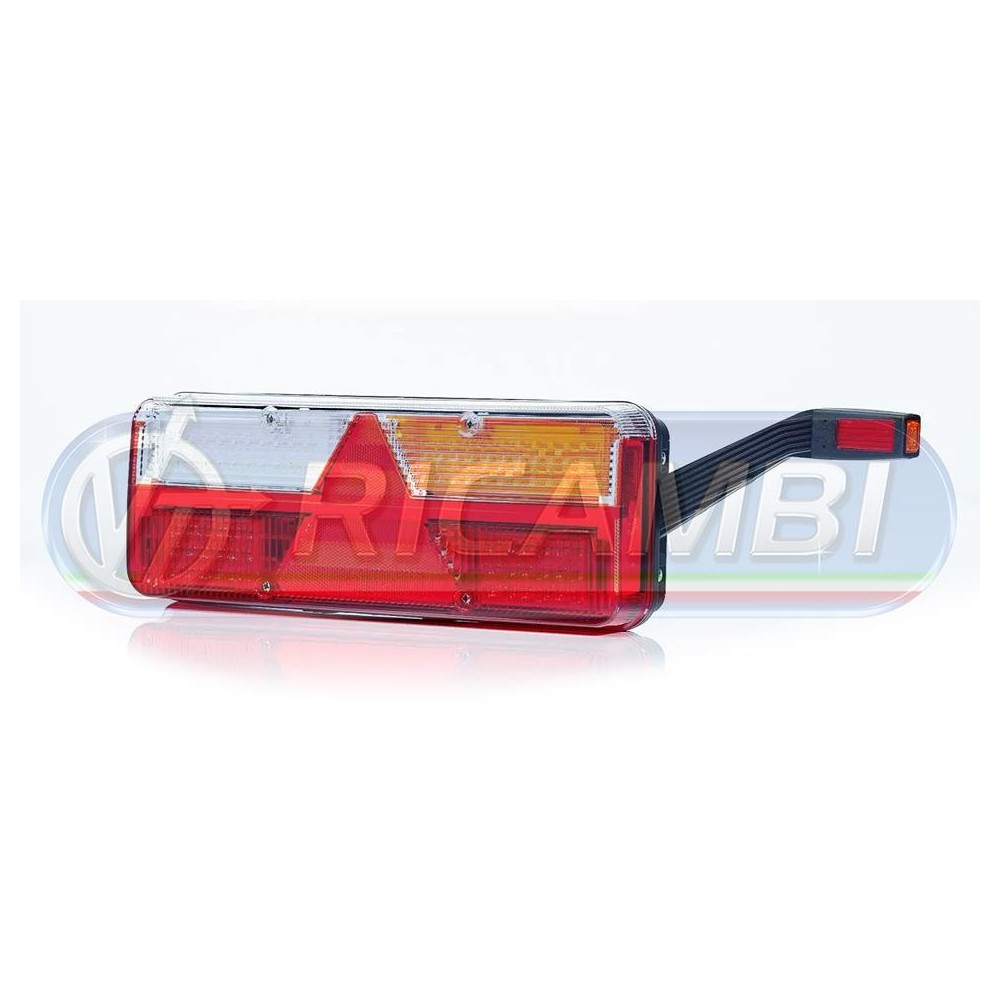 1 - FANALE POST. KINGPOINT FULL LED 6 FUNZIONI 12-36V C/CORNETTO DX