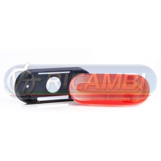 1 - FANALINO INGOMBRO STRISCIA A LED ADR ROSSO