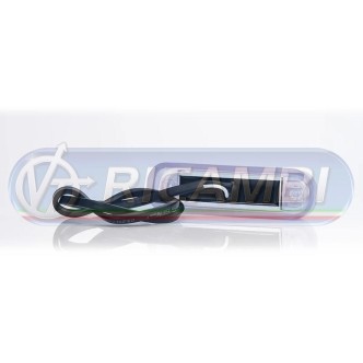 1 - FANALINO INGOMBRO TRASPARENTE STRISCIA A LED ARANCIO