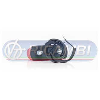 1 - FANALE TARGA LED STRETTO COP. ROSSO