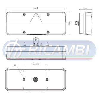 1 - FANALE POST. KINGPOINT FULL LED 6 FUNZIONI 12-36V SX