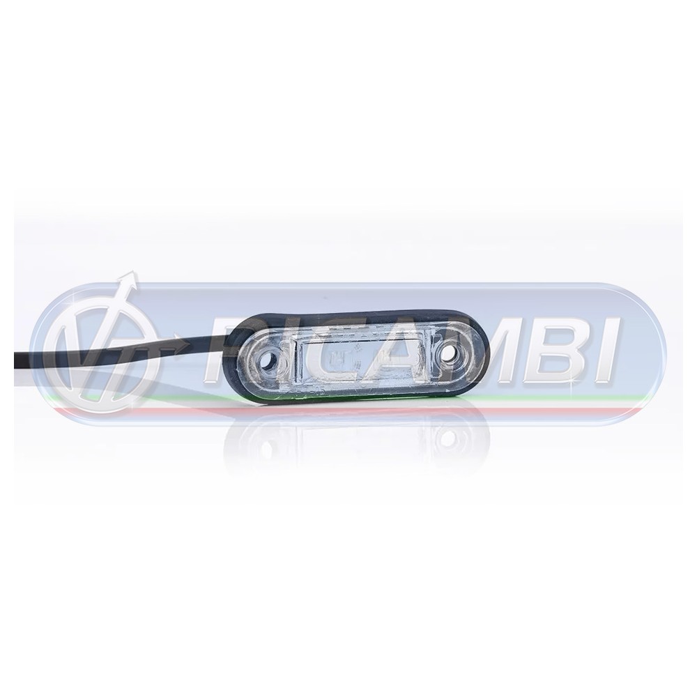 1 - FANALINO INGOMBRO A INCASSO 2 LED ROSSO