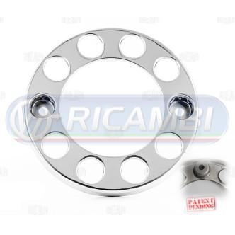 1 - ANELLO PARADADI 10 FORI ACCIAIO INOX FORO 32 MM PER CERCHI IN LEGA ANTITORSIONE