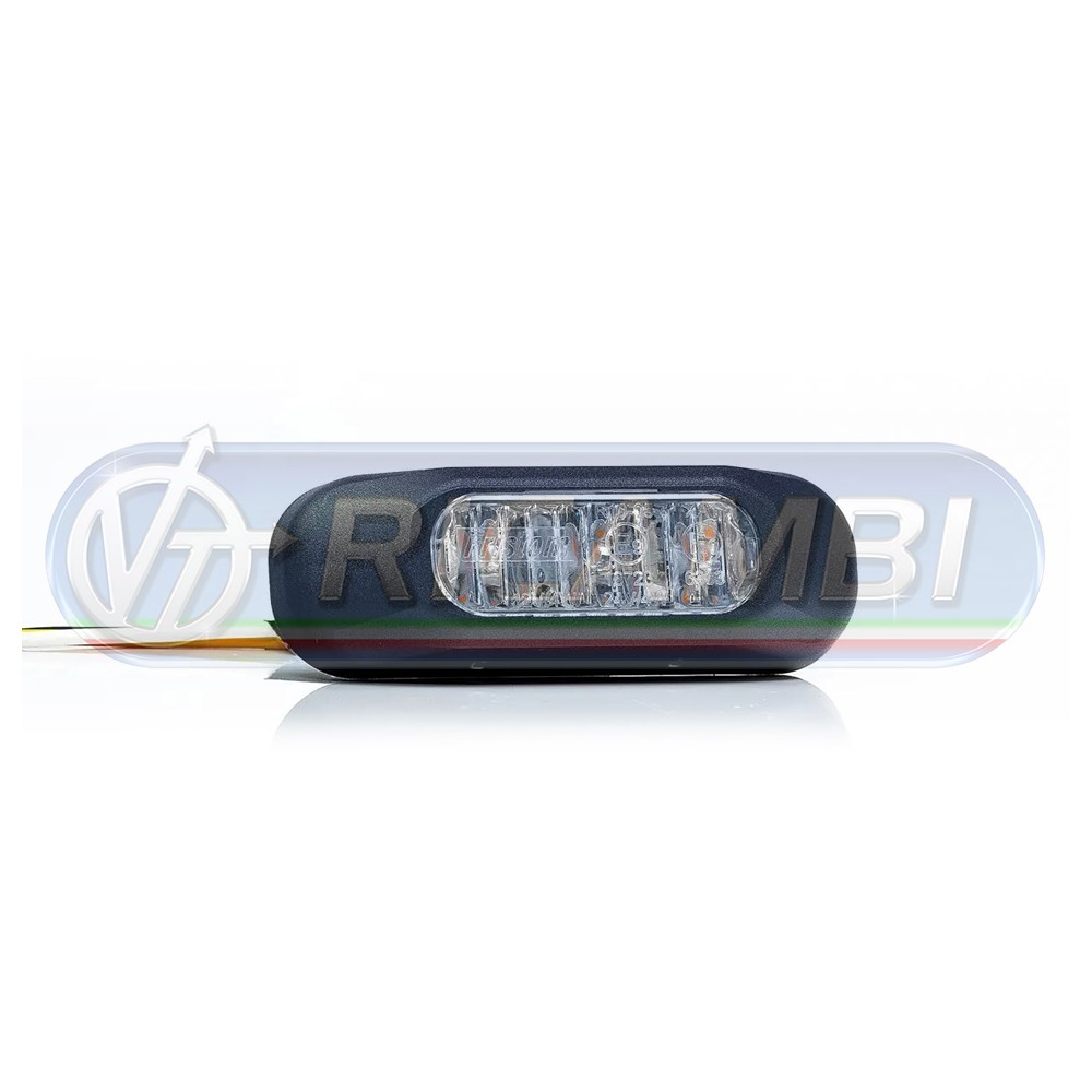1 - LAMPEGGIANTE LED ARANCIO TIPO CORTO
