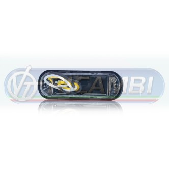 1 - LAMPEGGIANTE LED ARANCIO TIPO CORTO
