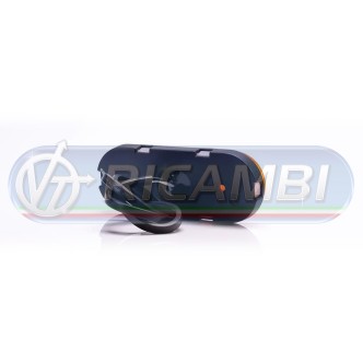 1 - FANALINO INGOMBRO STRISCIA A LED A ELLISSE C/STAFFA ARANCIO