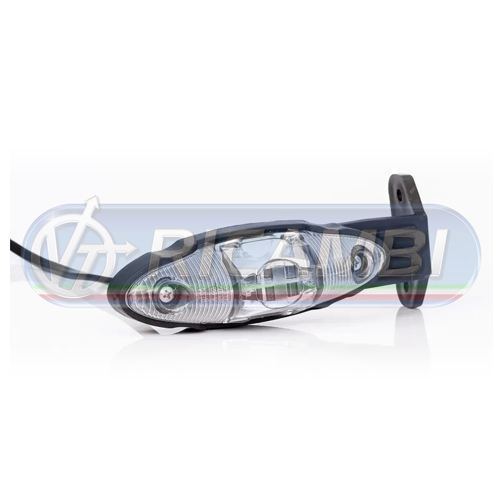 1 - FANALINO INGOMBRO POST. 6 LED 12/24V CORTO C/STAFFA 90° DX/SX