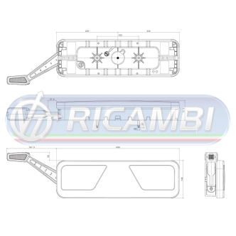 1 - FANALE POST. CANBUS FULL LED 6 FUNZIONI 24V C/CORNETTO DX