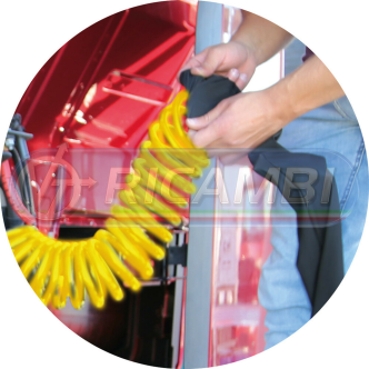 1 - PROTEZIONE ELASTICIZZATA SPIRALI ARIA-ELETTRICHE GIALLA